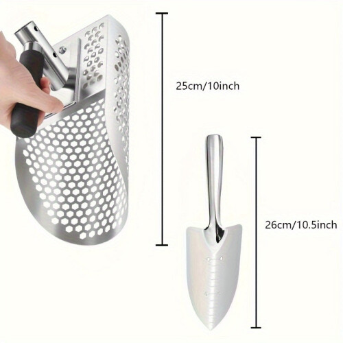 Long Handle Stainless Steel Sand Scoop for Detecting 2
