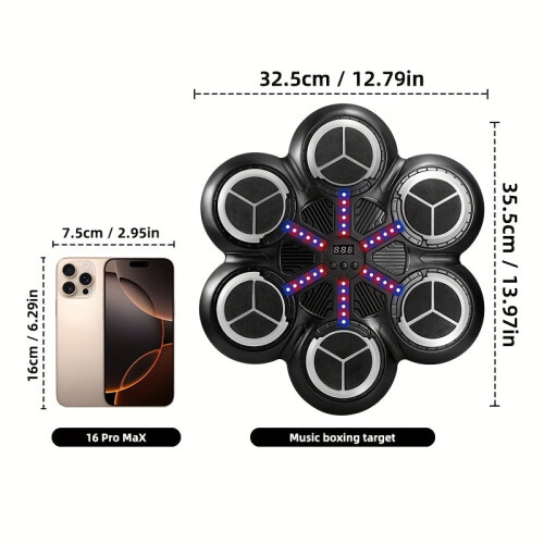 Music Boxing Trainer Wall Target with USB Charging 2