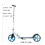 Foldable Foot Skateboard with Wheels and Rear Brake 2