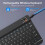 Bluetooth Wireless Keyboard & Mouse Combo for iPad Mac PC 4