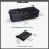 150L Folding Camping Storage Bag Waterproof Black 5