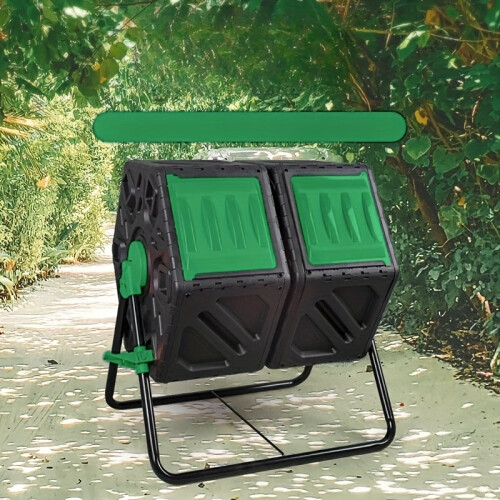 Dual Chamber Rotating Compost Bin 1