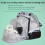 Expandable Cat Backpack Carrier with 3-Sided Mesh 3