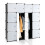 Storage Wardrobe Closet with Hanging Rods 6
