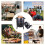 Charcoal BBQ Smoker Cast Iron Grill with Lid 2
