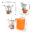 2PCS Mini Camping Gas Stove Orange 6