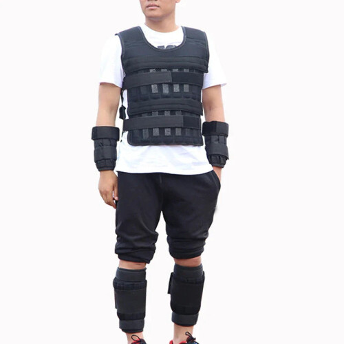 Adjustable Weighted Vest (Plates Not Included) Black 2