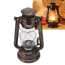 Öllampe Eisen Glas Deko Lampenschirm Vintage