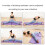 3-Bar Leg Stretcher 6-Hole Adjustment Red 4