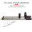3-Bar Leg Stretcher 6-Hole Adjustment Red 6