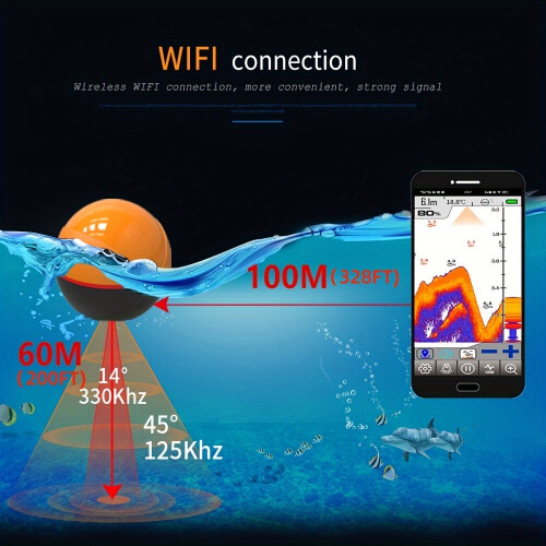 WIFI Fish Finder Wireless Sonar Echo Sounder 1