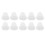 10Pcs 3-Hole White Silicone Hearing Amplifier Ear Tips Small Size Static-Free 1