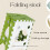 Portable Folding Stool Dark Green 3