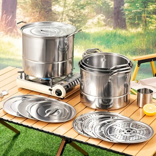 Camping Pot Set with Kettle 1