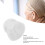 10 Pcs Transparent Soft Silicone Double Layer Hearing Amplifier Ear Tips M 7