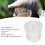 10 Pcs Transparent Soft Silicone Double Layer Hearing Amplifier Ear Tips M 10