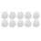 10 Pcs Transparent Soft Silicone Double Layer Hearing Amplifier Ear Tips M 15