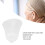 10Pcs 3-Hole White Silicone Hearing Amplifier Ear Tips Small Size Static-Free 9