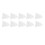 10Pcs 3-Hole White Silicone Hearing Amplifier Ear Tips Small Size Static-Free 14