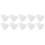 10Pcs 3-Hole White Silicone Hearing Amplifier Ear Tips Small Size Static-Free 15