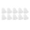 10Pcs 3-Hole White Silicone Hearing Amplifier Ear Tips Small Size Static-Free 16