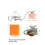 Portable Split Gas Stove 3000W Silver 3
