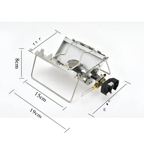 Camping Foldable Cartridge Stove Silver 1