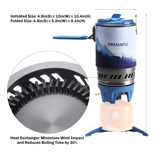 Camping Stove with Micro Regulator Valve Blue 1