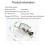 Camping Foldable Cartridge Stove Silver 3