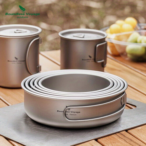 Camping Cookware Set Foldable Outdoor (5pcs) 2