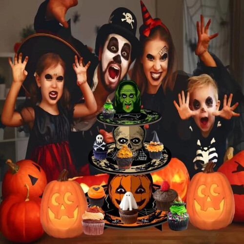 Halloween Cake Stand Tiered Dessert Display 1