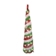 Red Snowflake Pop-Up Christmas Tree