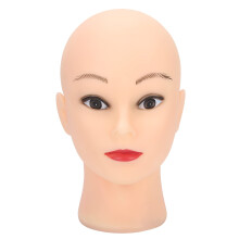 Mannequin Head for Wig Display and Styling, Life Size PVC Form with Stable Tripod Attachment