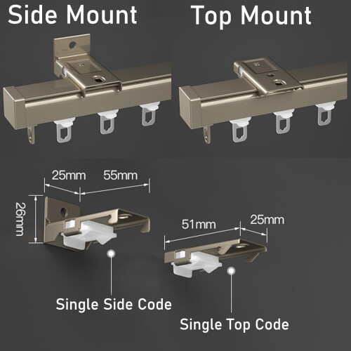 Ceiling Curtain Track 4M Aluminium Rail Set, SpaceSaving Ceiling Mount with Smooth Glide Operation 1