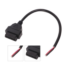 3Pcs 30cm OBD2 Cable Adapter 16Pin Male to Bare Wire Diagnostic Extension Cord