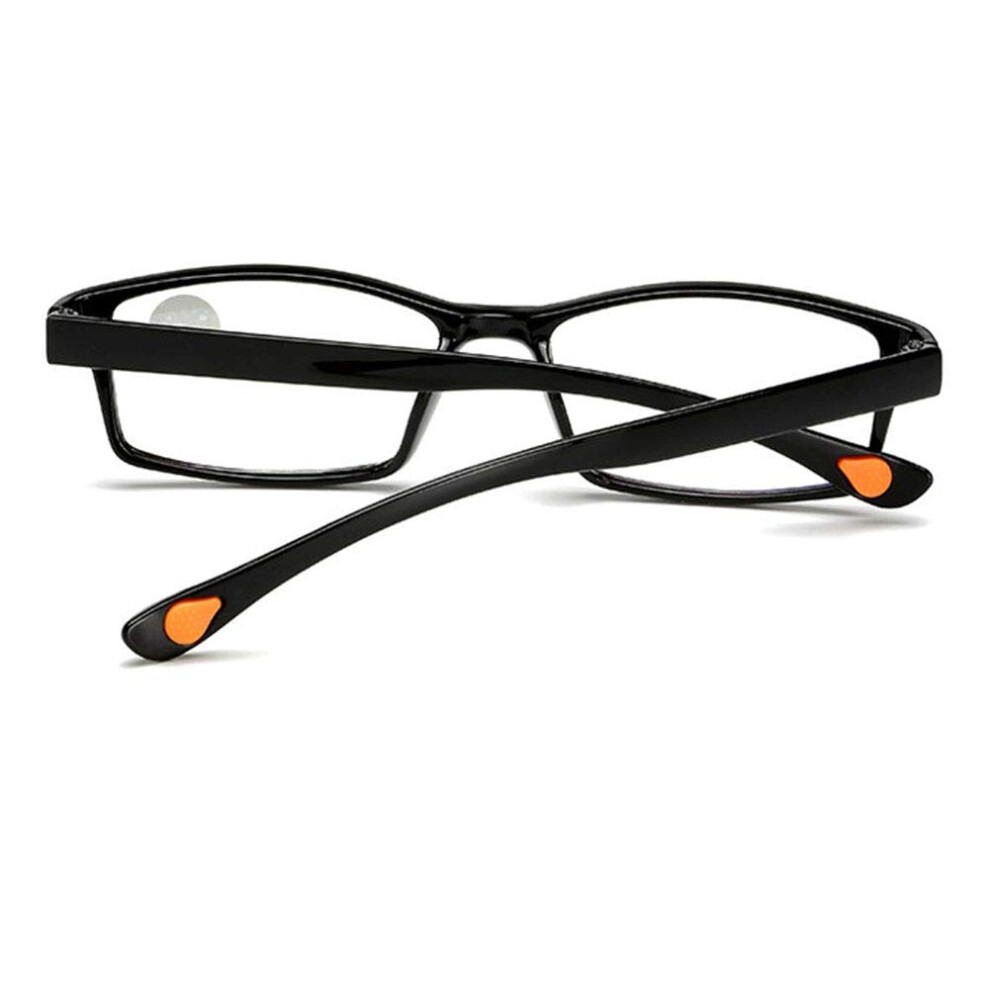 Blue/Light/Black Reading Glasses 4.00X Blocking Tr90 Frame For Men And Women