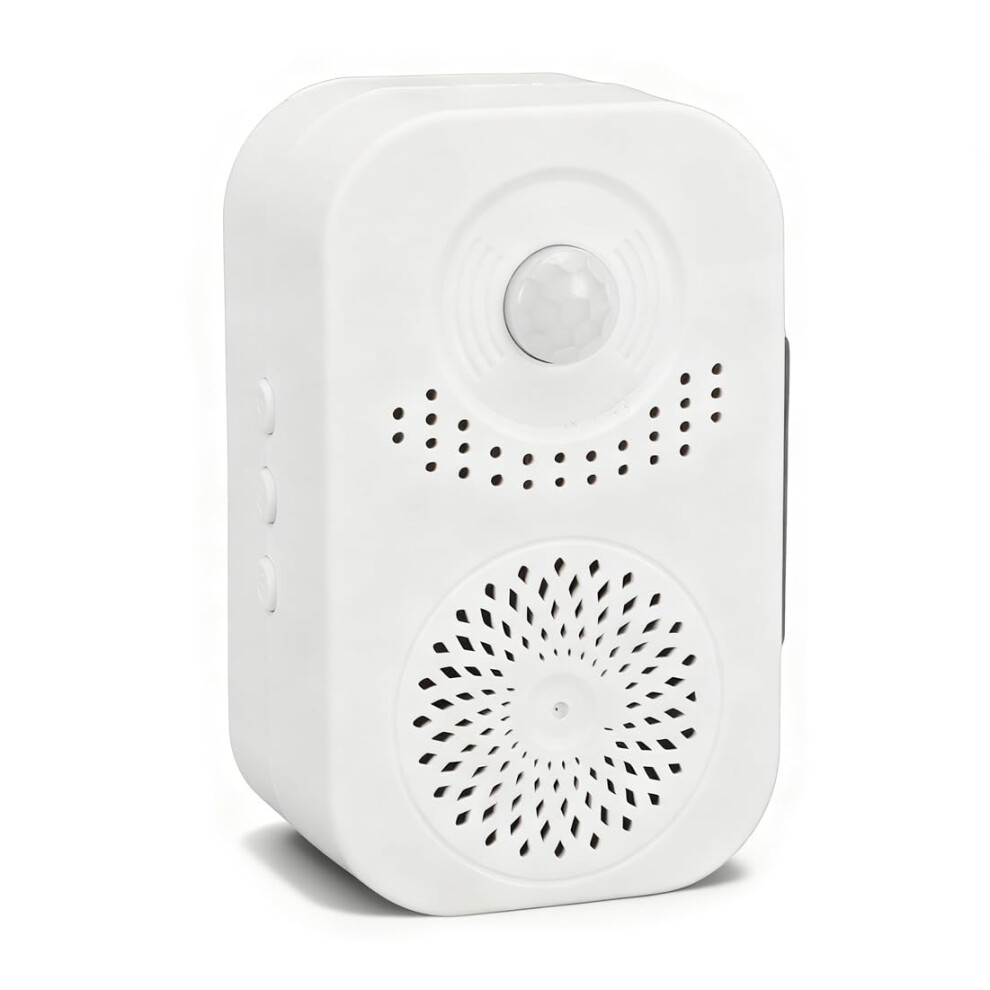 Wireless Motion Sensor Doorbell With Custom Voice Recording, Battery Powered Store Entrance Alert 9053599132516