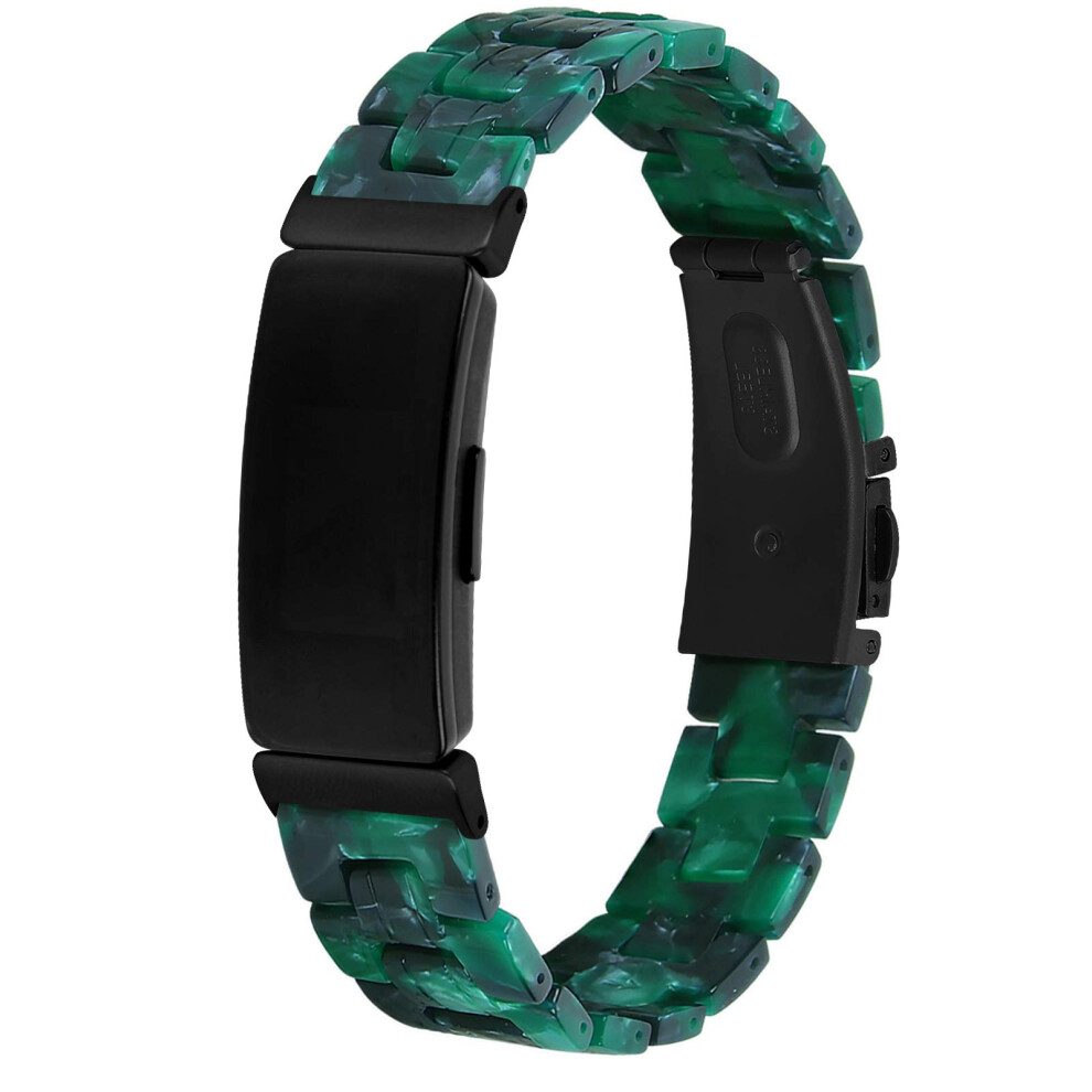 Dark Replacement Strap For Fitbit Inspire And Inspire Hr, Adjustable And Secure Fit Green 9455672038898