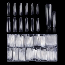 Ballerina False Nails 480PCS XXL Long Coffin Full Cover Acrylic Nail Tips Transparent