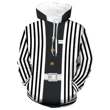 (BlackWhite,3XL)Demon Slayerkimetsu No Yaiba 3d Hoodie Sweatshirt Hooded Pullover Jacket Coat