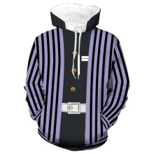 (Purple,M)Demon Slayerkimetsu No Yaiba 3d Hoodie Sweatshirt Hooded Pullover Coat Jacket