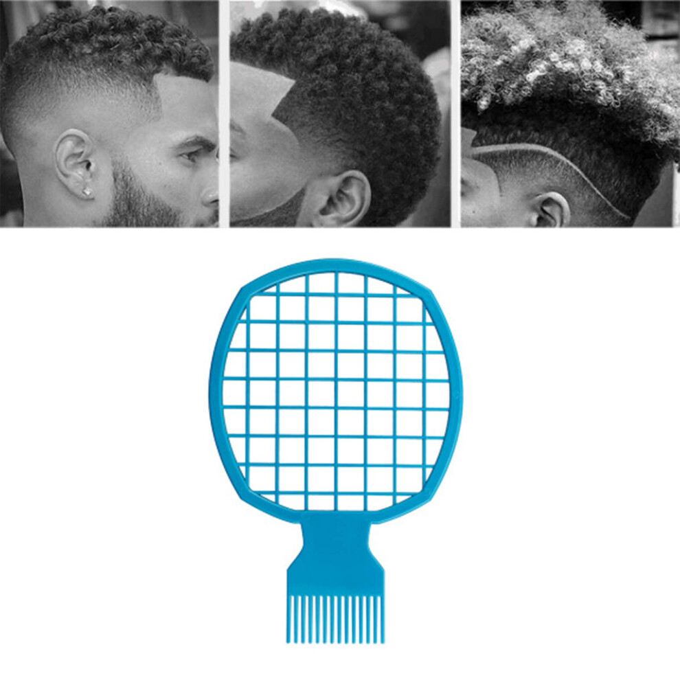 Unisex Blue Afro Twist Comb 2In1 Curl Defining Tool For Natural Hair Styling, Easy Clean,