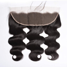 13x4 Brazilian Virgin Body Wave Lace Frontal 18 Inch Ear to Ear with Baby Hair Natural Hairline