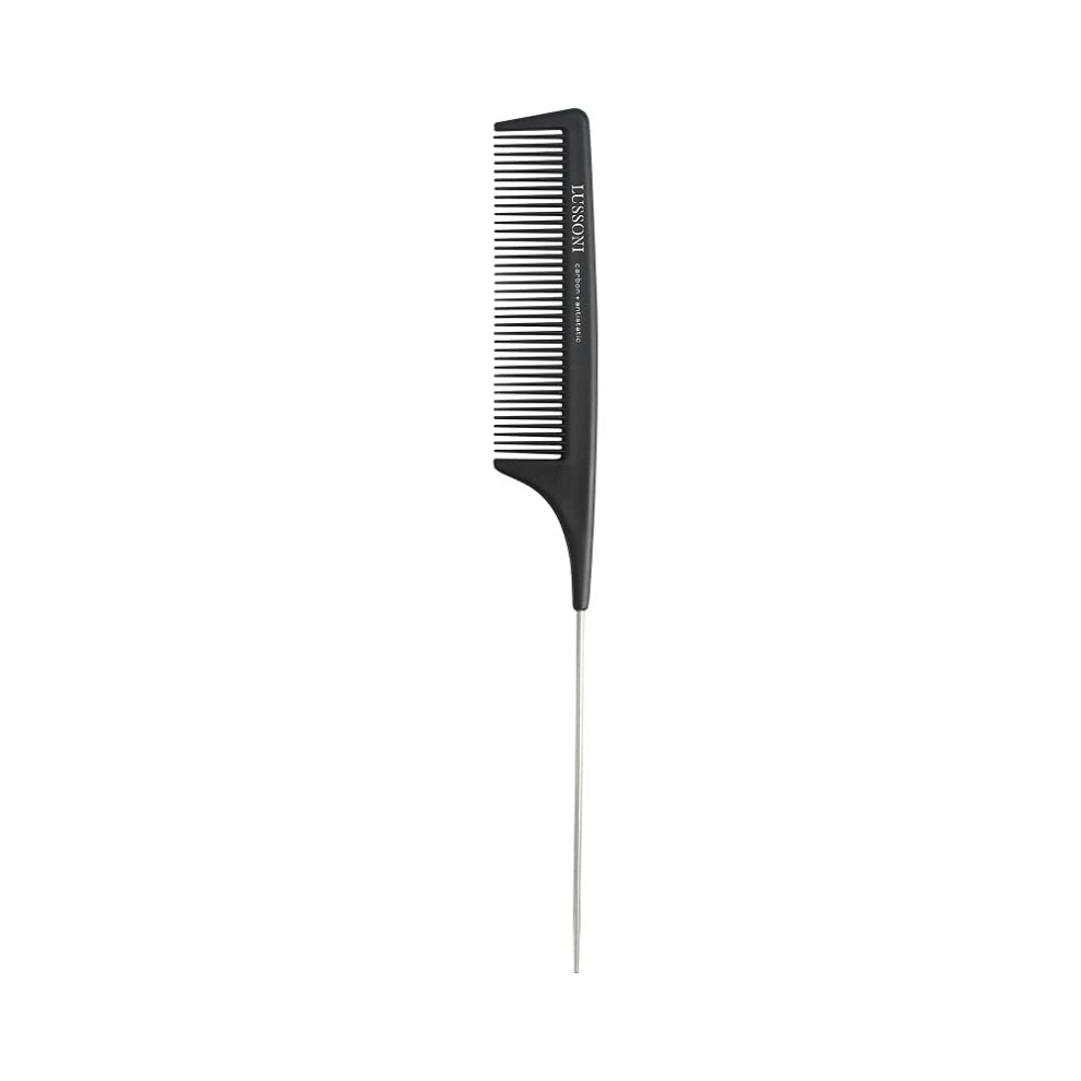 Carbon Fiber Hair Comb Heat Resistant Antistatic Fine Tooth Tail Comb for Professional Styling