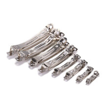 10pcs 98mm French Barrette Hair Clips with Durable Spring, Rhodium Blanks for DIY Crafting