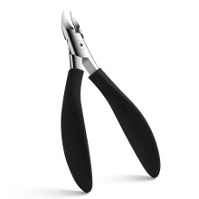 Professional Toenail Clippers for Thick Nails, Stainless Steel Nail Nipper with Ergonomic Rubber Grip