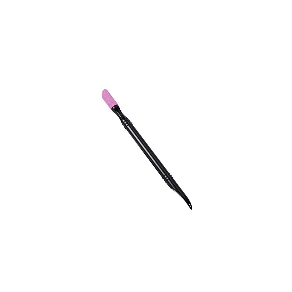 Quartz Nail Buffer and File with Polishing Tip, Ergonomic Grip, Reusable Washable for Manicure