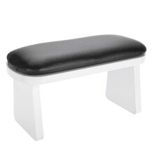 Nail Arm Rest with Silky Smooth Texture, Soft Manicure Hand Cushion for Salon, Black 11.8x5.9x5.9