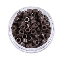 1000pcs 4.5mm Brown Micro Rings for ITip Hair Extensions with Precision Fit 4.0mm