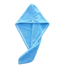 Super Absorbent Microfiber Hair Drying Towel Wrap for Women, Quick Dry Soft Cap, Blue